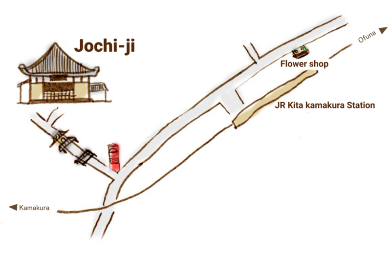 北鎌倉ー浄智寺アクセスマップ